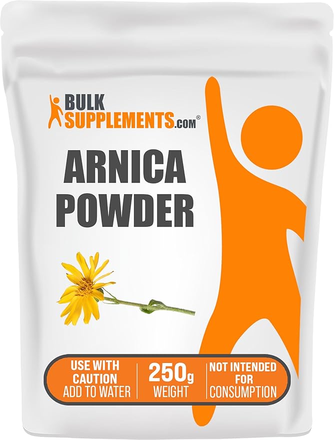 BulkSupplements.com Arnica Powder - Arnica Flower Powder, Servings Vary, 250g (8.8 oz) (Pack of 1)
