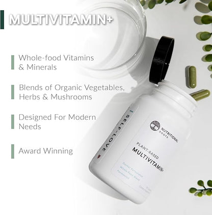 Multivitamin+, Award-Winning Plant-Based (Vegan) Multivitamin, Organic Vegetables & Herbs, Fermented Vitamins, Probiotics, Doctor's Choice, 45 Servings
