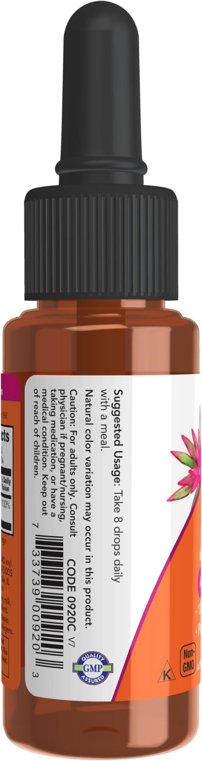 NOW Foods Supplements, Natural Vitamin E-Oil Liquid (D-Alpha Tocopherol), Antioxidant Protection*, 1-Ounce