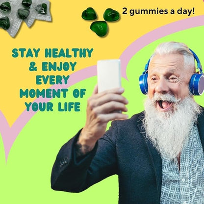 Folic Acid Gummies 300mcg, 60 Count, Supports Building Red Blood Cells, Vitamin B9 Gummies Vegetarian-B9 Vitamin Folic Acid