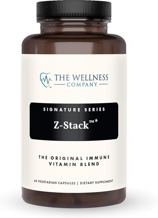 Z-Stack | 60 Capsules | Immune Support Formula with Vitamin C, Vitamin D3, Zinc, and Quercetin | Non-GMO, Gluten-Free | Supports Immune System Health, The Wellness Company