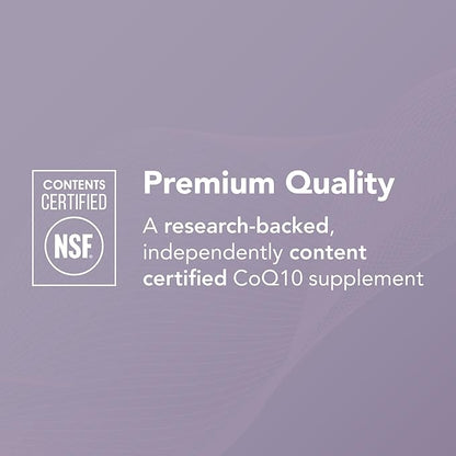 Theralogix NeoQ10 Coenzyme Q10 Supplement - Heart Health & Fertility Support - CoQ10 Fertility Supplement for Men & Women* - NSF Certified - 90 Softgels (90-Day Supply)