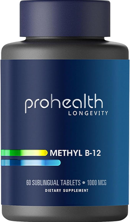 ProHealth Methyl B-12 Methylcobalamin (1000 mcg, 60 sublingual Tablets) (Vitamin B-12)
