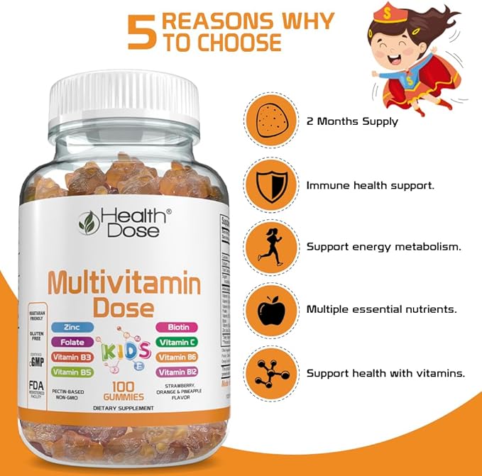 Multivitamin Dose Children 100 Gumies