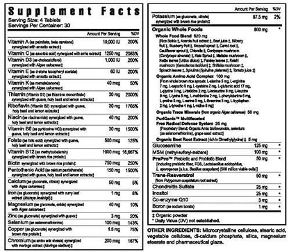 Youngevity Beyond Tangy Tangerine 2.0 Multi-Vitamin & Mineral Complex - Made with Natural & Whole Foods | 160,000 ORAC | 120 Tablets - 2-Pack