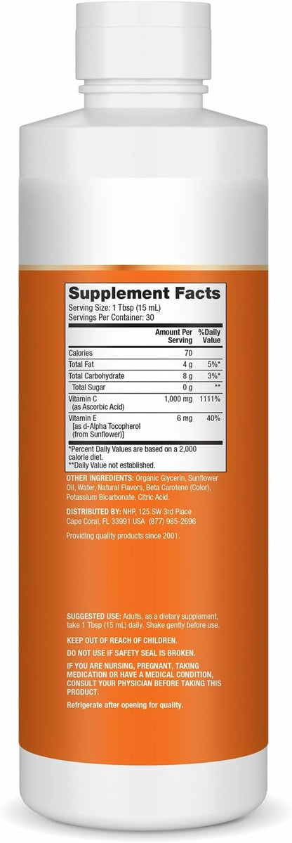 Dr. Mercola Liquid Liposomal Vitamin C - Antioxidant & Immune Support Supplement - Includes Vitamin E - GMO-Free, Gluten-Free & Soy-Free - Citrus Vanilla Flavor - 450 mL (30 Servings) - 3 Pack