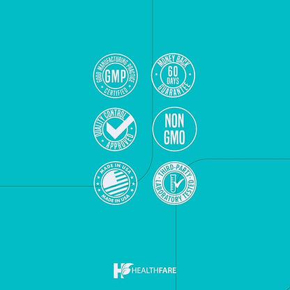 Magnesium Glycinate 500mg | 240 Veg Capsules | High-Absorption Chelated Magnesium | Gluten-Free | Non-GMO | Made in The USA