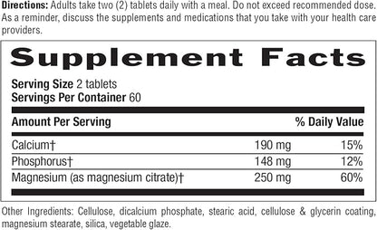Country Life Magnesium Citrate 250mg - 120 Tablets - Supports Muscle & Nerve Function, Heart Rhythm, Healthy Immune System, Energy Production - Magnesium Complex Supplement