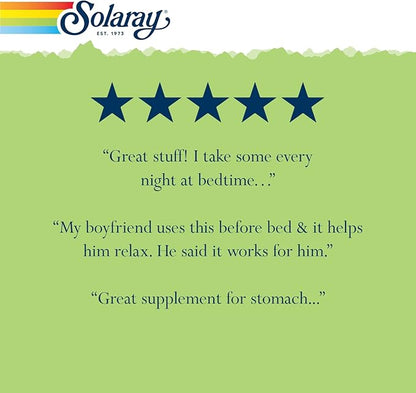 SOLARAY Chamomile, Soothing Support for Digestion, Respiratory Tract and Relaxation, 100 Servings, 100 VegCaps
