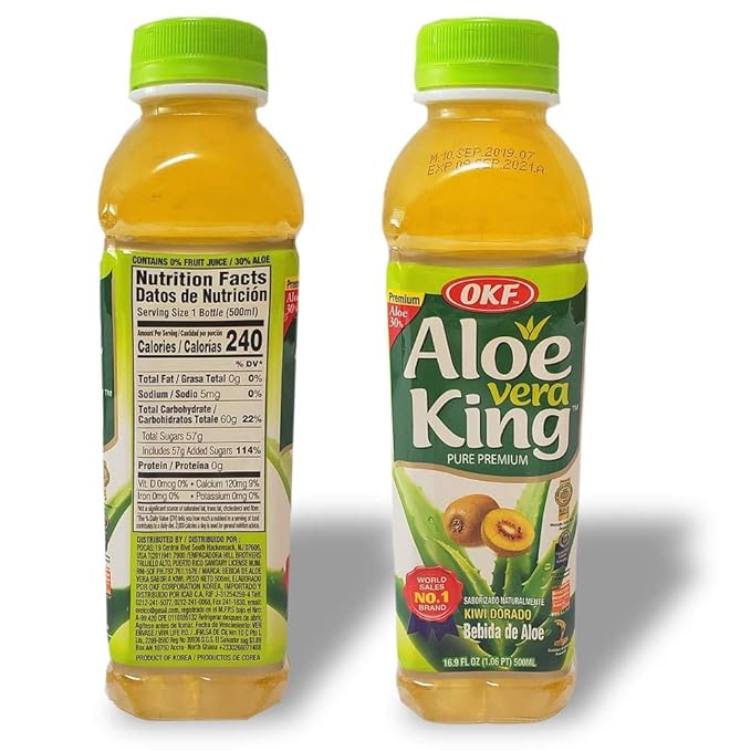 OKF Aloe Vera King Drink (Gold Kiwi, 12)
