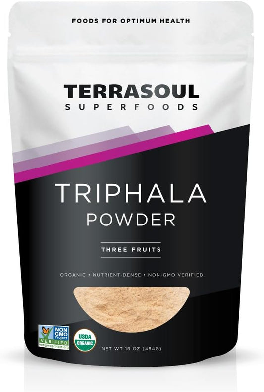 Terrasoul Superfoods Organic Triphala Powder -1 Pound