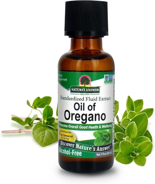 Nature's Answer Oil of Oregano Leaf | Supports Healthy Intestinal & Digestive Function | Promotes Overall Good Health and Wellness | Gluten-Free, Alcohol-Free & No Preservatives 1oz