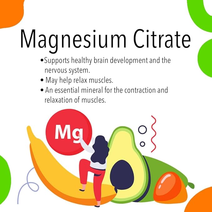 VitaGlobe 70mg of Elemental Magnesium Gummies - Support Healthy Bones, Muscles, Energy & Relaxation, 60 Count