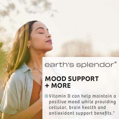 Earth's Splendor Vitamin D 2,000 IU - Support Immune System Health, Support Strong Bones - 75 Count