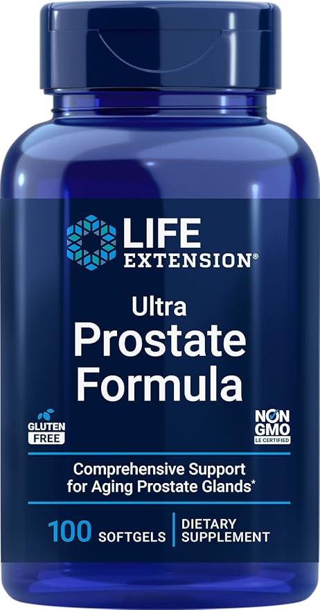 Life Extension Ultra Prostate Formula, 100 Softgels, Natural Supplement for Men