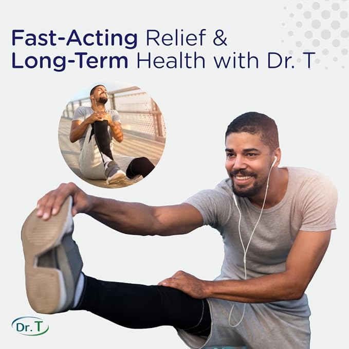 Dr. T Joint Health Bundle: Glucosamine/Chondroitin MSM Cream with Collagen + Joint Support Supplement | Athlete-Grade Joint & Muscle Relief | Non-GMO, Gluten-Free, Made in USA