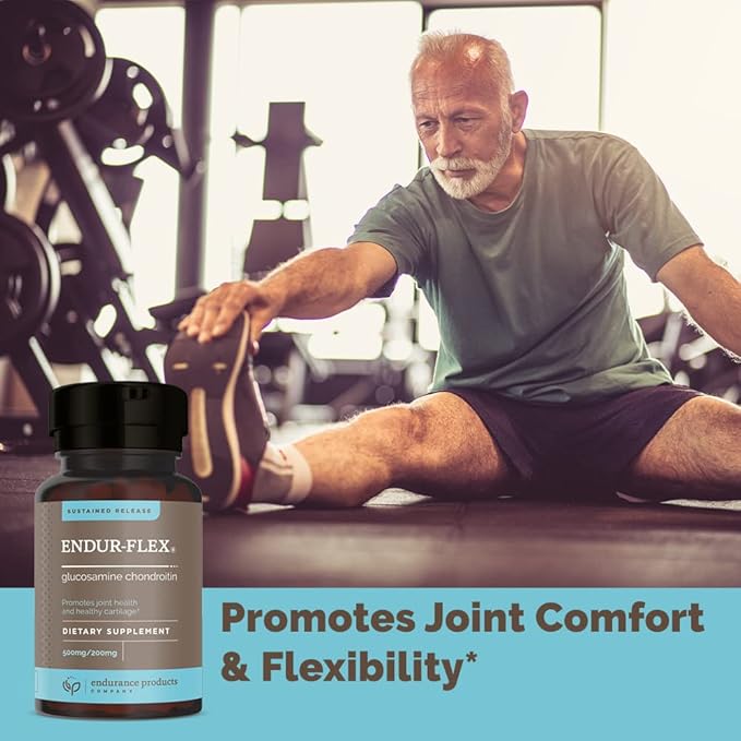 EPC ENDURANCE PRODUCTS COMPANY ENDUR-Flex Sustained Release - 500mg Glucosamine & 200mg Chondroitin - 200 Tablets - Antioxidant - Supplement for Back, Knees, Hands