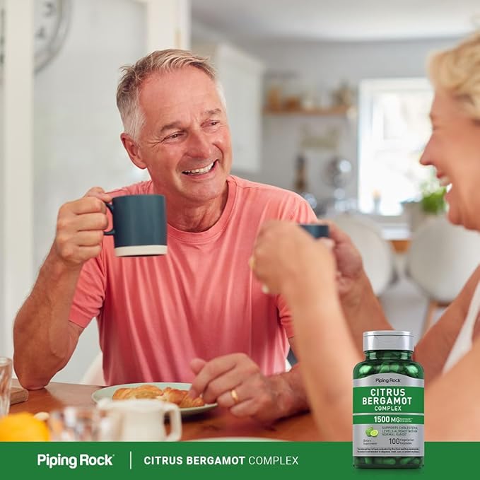 Piping Rock Citrus Bergamot Extract 1500mg | 100 Capsules | Complex Supplement | Vegetarian, Non-GMO, Gluten Free