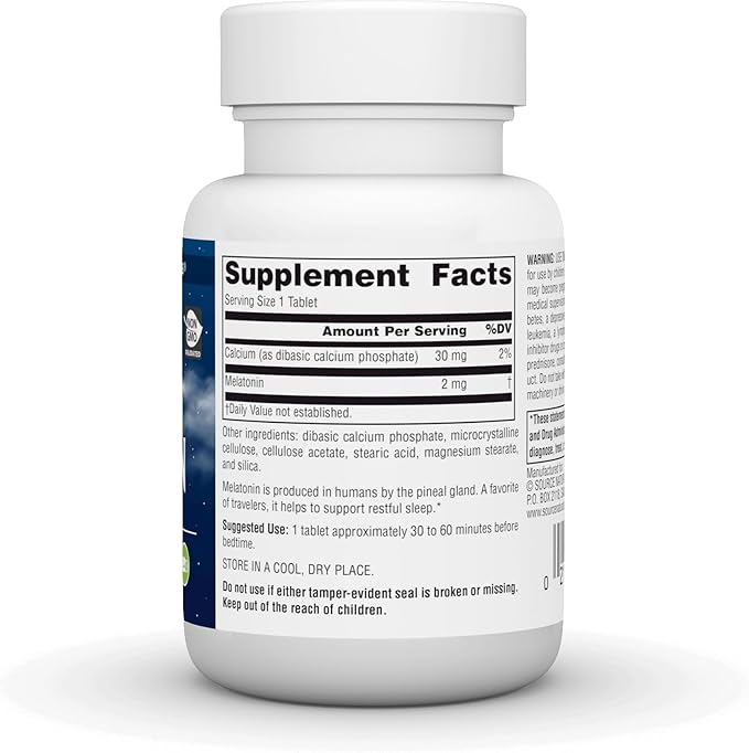 Source Naturals Time Released Melatonin 2 mg - 120 Time Release Tablets