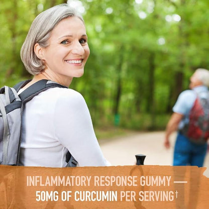 Garden of Life Organics Elderberry Gummies for Adults & Kids - Immune Support Supplement with Organic Fruit & Organics Turmeric Inflammatory Response Gummy - 120 Real Fruit Gummies for Kids & Adults