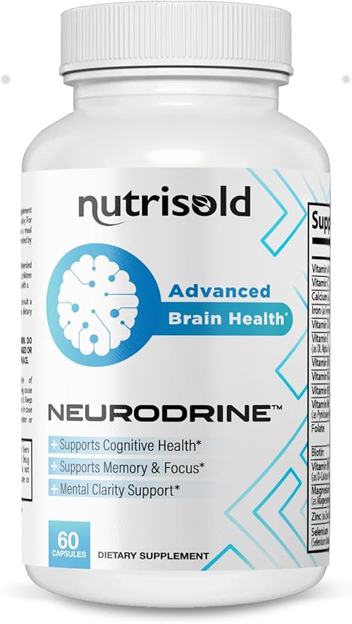 Nootropic Brain Support for Memory & Focus | Enhances Clarity, Concentration, & Alertness | with Thiamin, Chromium, Magnesium & Herbal Extracts