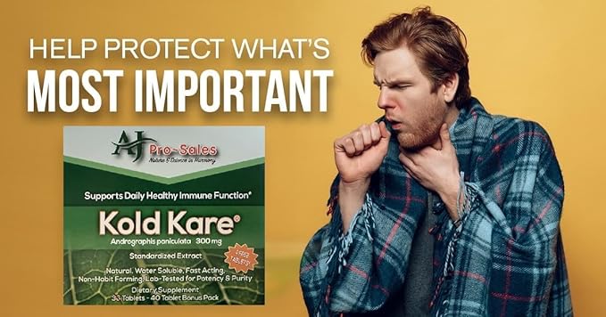 Daily Immune Health Function, 40 Count - Effective Against Cold, Sinus, Allergy Symptoms | Non-Habit Forming | No Side Effects