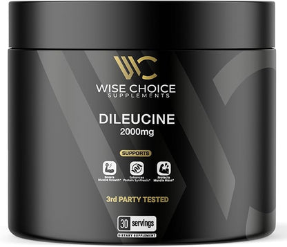 Wise Choice Dileucine Peptide Supplement Powder | 2000mg Leucine Peptide for Muscle Growth & Recovery | Supports Protein Synthesis | 30 Servings