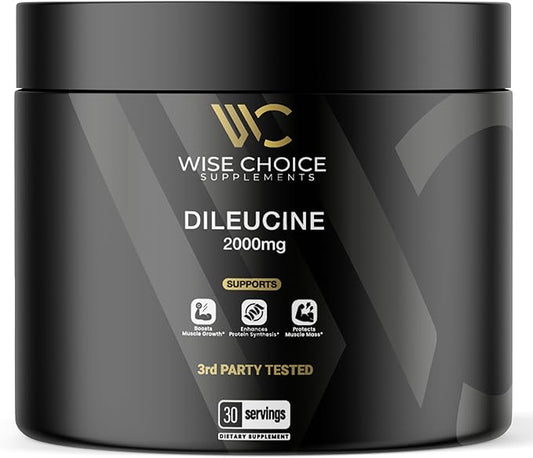 Wise Choice Dileucine Peptide Supplement Powder | 2000mg Leucine Peptide for Muscle Growth & Recovery | Supports Protein Synthesis | 30 Servings