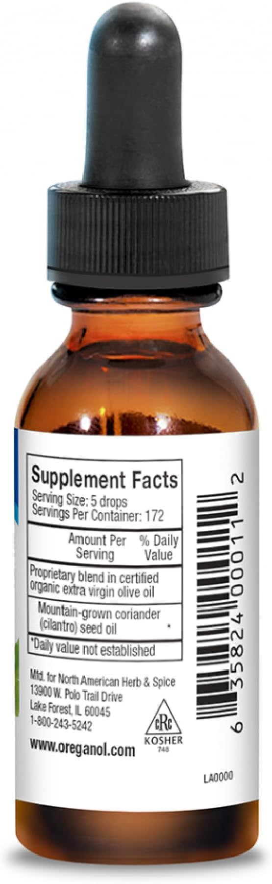 NORTH AMERICAN HERB & SPICE Cilantrol - 1 fl. oz. - Digestive Support - Cilantro Extract - Non-GMO - 130 Servings