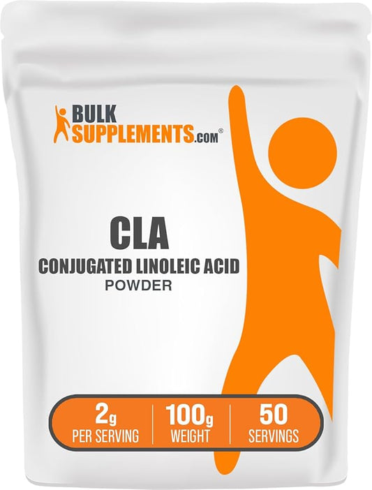 BulkSupplements.com Conjugated Linoleic Acid Powder - CLA Conjugated Linoleic Acid, CLA Supplements - Gluten Free, 2g per Serving, 100g (3.5 oz) (Pack of 1)