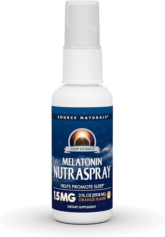 Source Naturals Melatonin Orange Flavored NutraSpray 1.5 mg - 2 Fluid oz