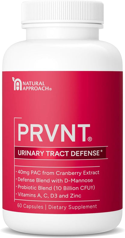 40mg PAC Plus D-Mannose and Probiotics | Most Powerful Cranberry Supplement for Urinary Tract Health | Cranberry Pills for Women & Men | High Potency Defense & Cleansing Support | 60 Capsules