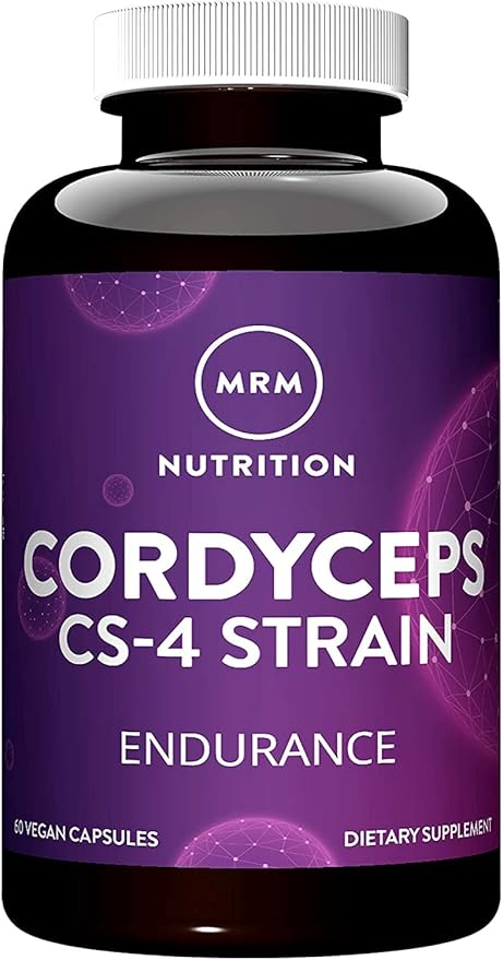 MRM Nutrition Cordyceps | CS-4 Strain | Endurance | Adaptogens | Mushrooms | Energy + Endurance | Vegan | 60 Servings
