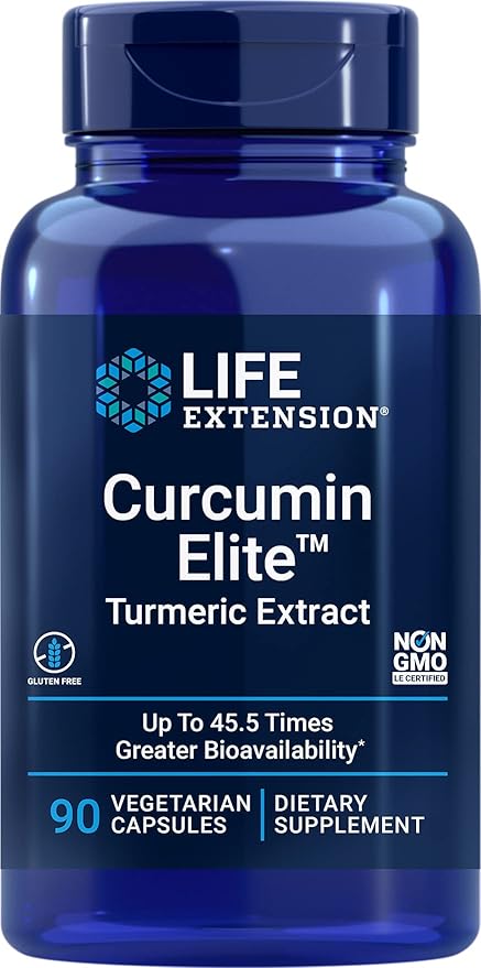 Life Extension Curcumin Elite Turmeric Extract, 90 Veg Capsules