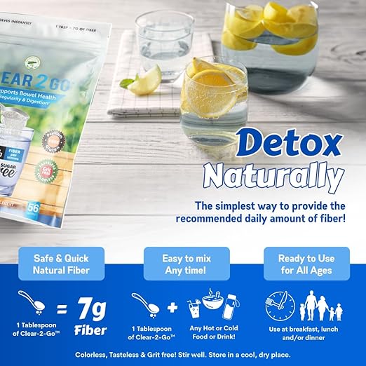 Prebiotic Fiber Supplement Powder - Inulin Soluble Fiber - All Natural Sugar & Gluten Free Dietary Fiber - Daily Fiber for Bowel Health - Nutritional Designs Clear 2 Go - 15.8 Oz