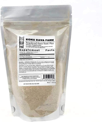 Powdered Noble Kava Root Plus (8 oz)
