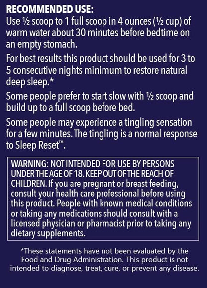 Regen HF Sleep Reset | Natural Sleep Aid Supplement | No Melatonin | Made in The USA