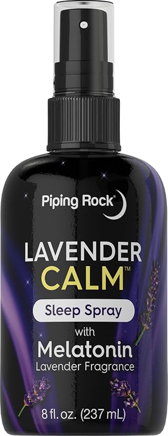 Piping Rock Melatonin Sleep Spray 8 fl oz | with Melatonin & Lavender | Pillow, Room & Body Nighttime Spray