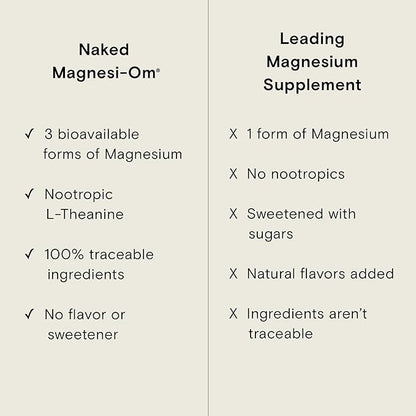Moon Juice - Magnesi-Om, Unflavored - Jar (30 Servings) - Brain Health & Rest - Magnesium Powder - L-Theanine - Regularity - Glass Bottle - 3rd Party Tested - 100% Traceable - Vegan & Non GMO - 4.2oz