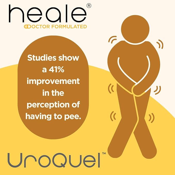 UroQuel - Natural Bladder Control Cranberry Supplement - Reduce Bathroom Urgency, Frequency, Incontinence, with Flowens - OBGYN Formulated - Cranberry Pills for Women & Men - by Heale - 30 Capsules