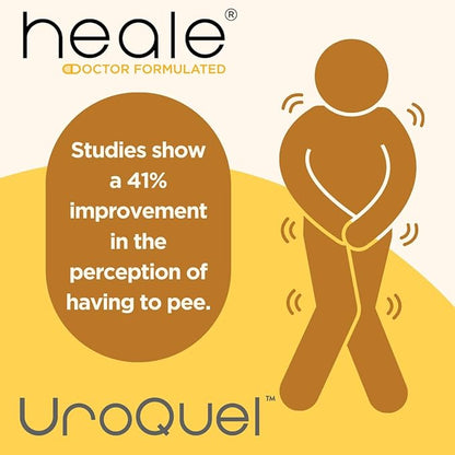 UroQuel - Natural Bladder Control Cranberry Supplement - Reduce Bathroom Urgency, Frequency, Incontinence, with Flowens - OBGYN Formulated - Cranberry Pills for Women & Men - by Heale - 30 Capsules