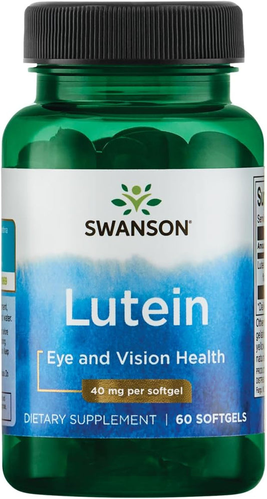 Swanson Lutein Eye Vision Retina Macula Health Supplement 40 mg 60 Softgels Sgels