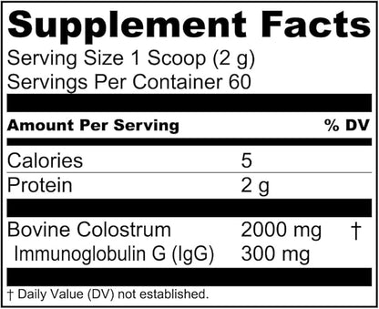 Live Conscious Colostrum Powder - Grass Fed Colostrum Supplement with Lactoferrin for Iron Absorption - Bovine Colostrum an Immune System Supplement