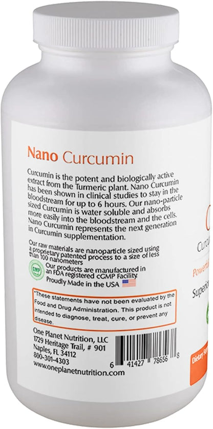 Nano Curcumin 500 mg Veggie Capsules (240 Servings), Family Size, Nano for High Absorption, Supports Immune Health, Non-GMO, Vegan, Gluten-Free