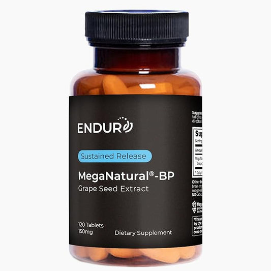 MegaNatural BP, Grape Seed Extract Supplements with Sustained-release California Grape Seed Extract Herbal Supplements for Optimized Absorption & Supports Energy, 150 mg, 120 Tablets