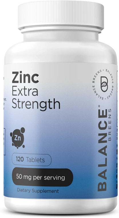 Balance Breens Vertigo Relief 1750mg + Zinc 50mg Supplement Combo