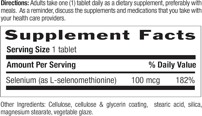 Country Life Selenium, Yeast Free, Supports Immune Health, 100mcg, 180 Tablets, Certified Gluten Free, Certified Vegan, Certified Halal