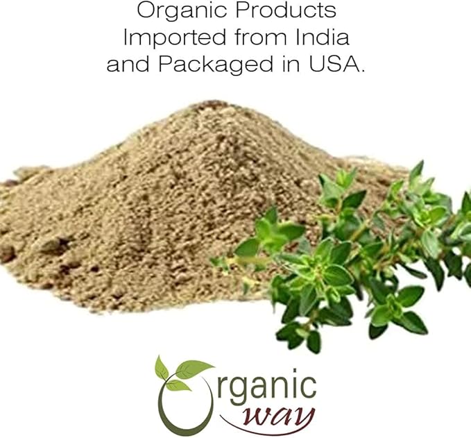 Organic Way Brahmi Leaf Powder (Bacopa Monnieri) - Organic & Kosher Certified | Raw, Vegan, Non GMO & Gluten Free | USDA Certified | Origin - India (1/4 LBS)