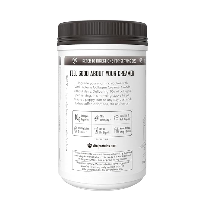 Vital Proteins Collagen Coffee Creamer, Coconut Milk based & Low Sugar Powder with Collagen Peptides Supplement - Supporting Healthy Hair, Skin, Nails with Energy-Boosting MCTs - Mocha 11.2oz