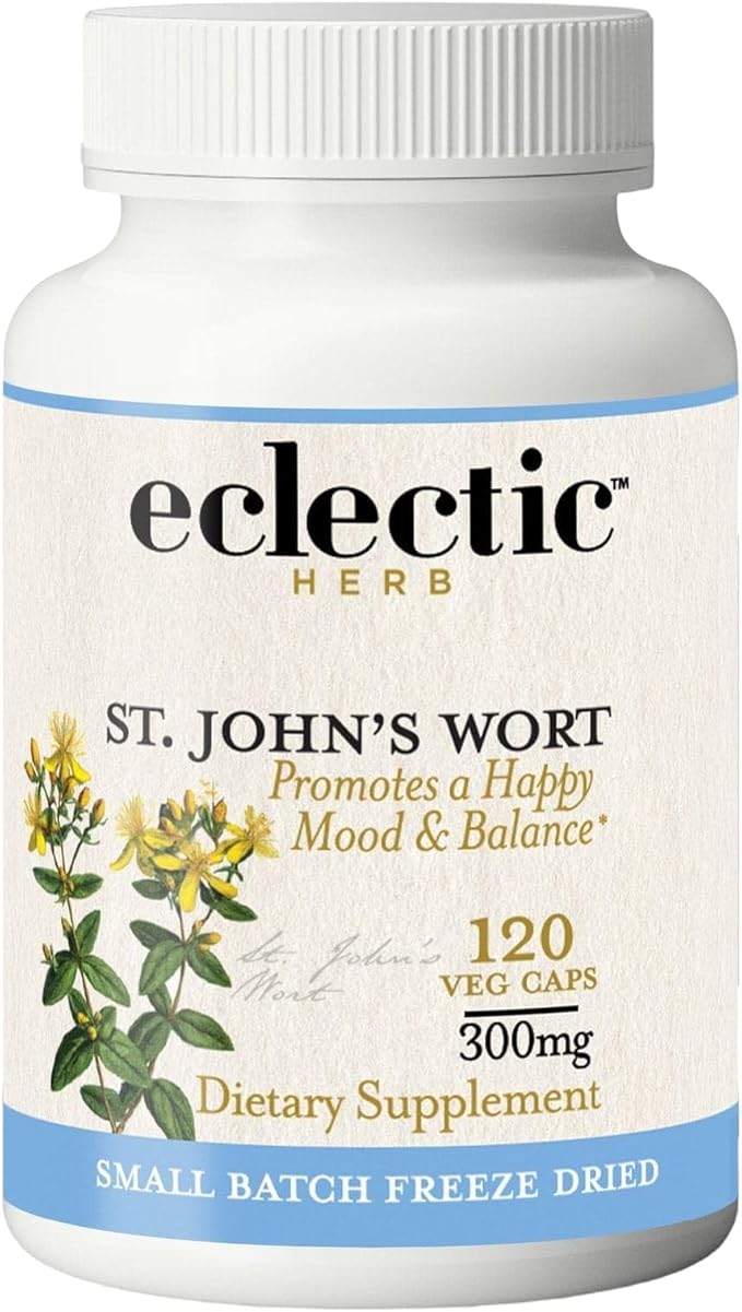 ECLECTIC INSTITUTE Raw Fresh Freeze-Dried Non-GMO St. John's Wort | 120 CT (300 mg)